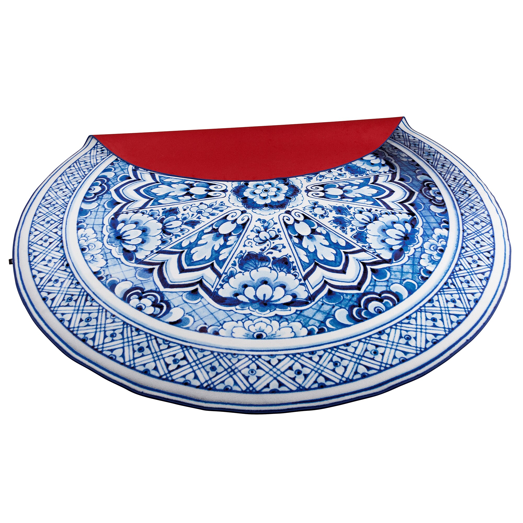 The Delft Blue Plate Carpet