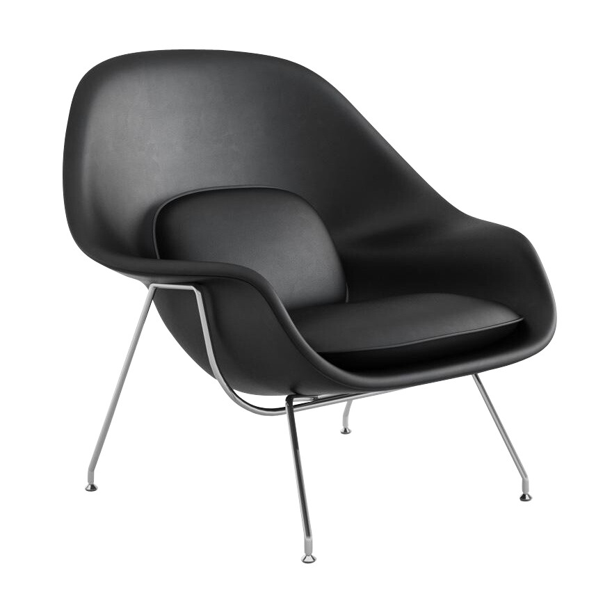 Womb Chair Relax Frame Chromed Leather