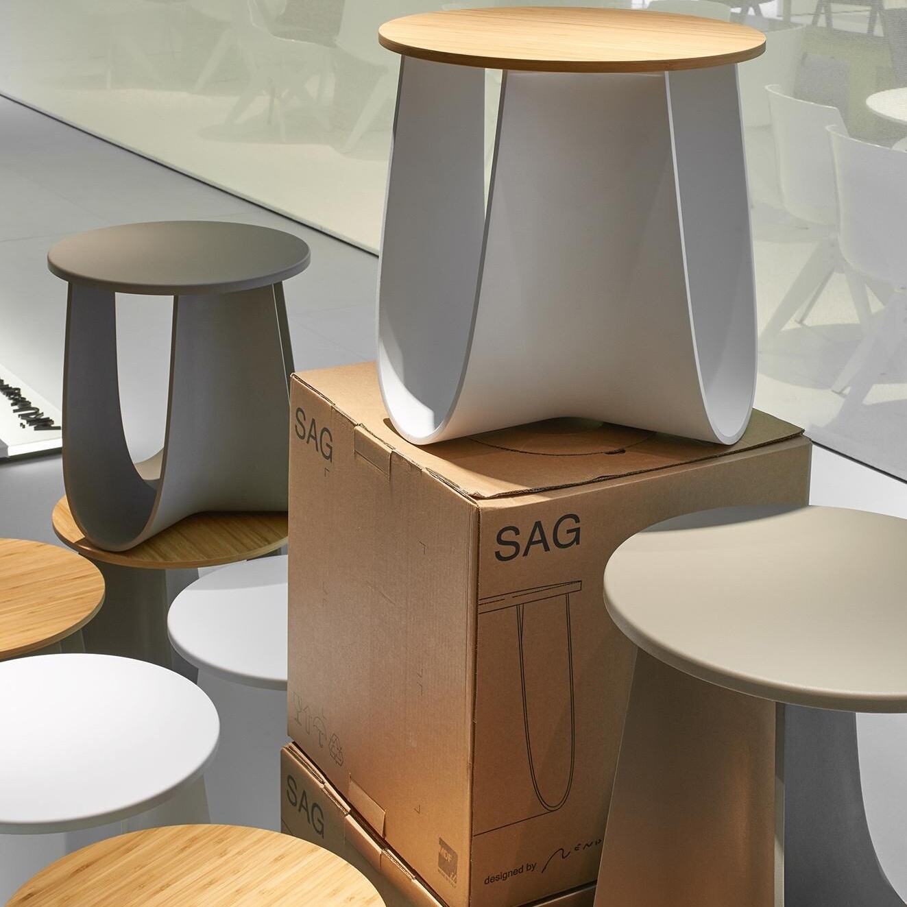 Sag Stool/Side Table