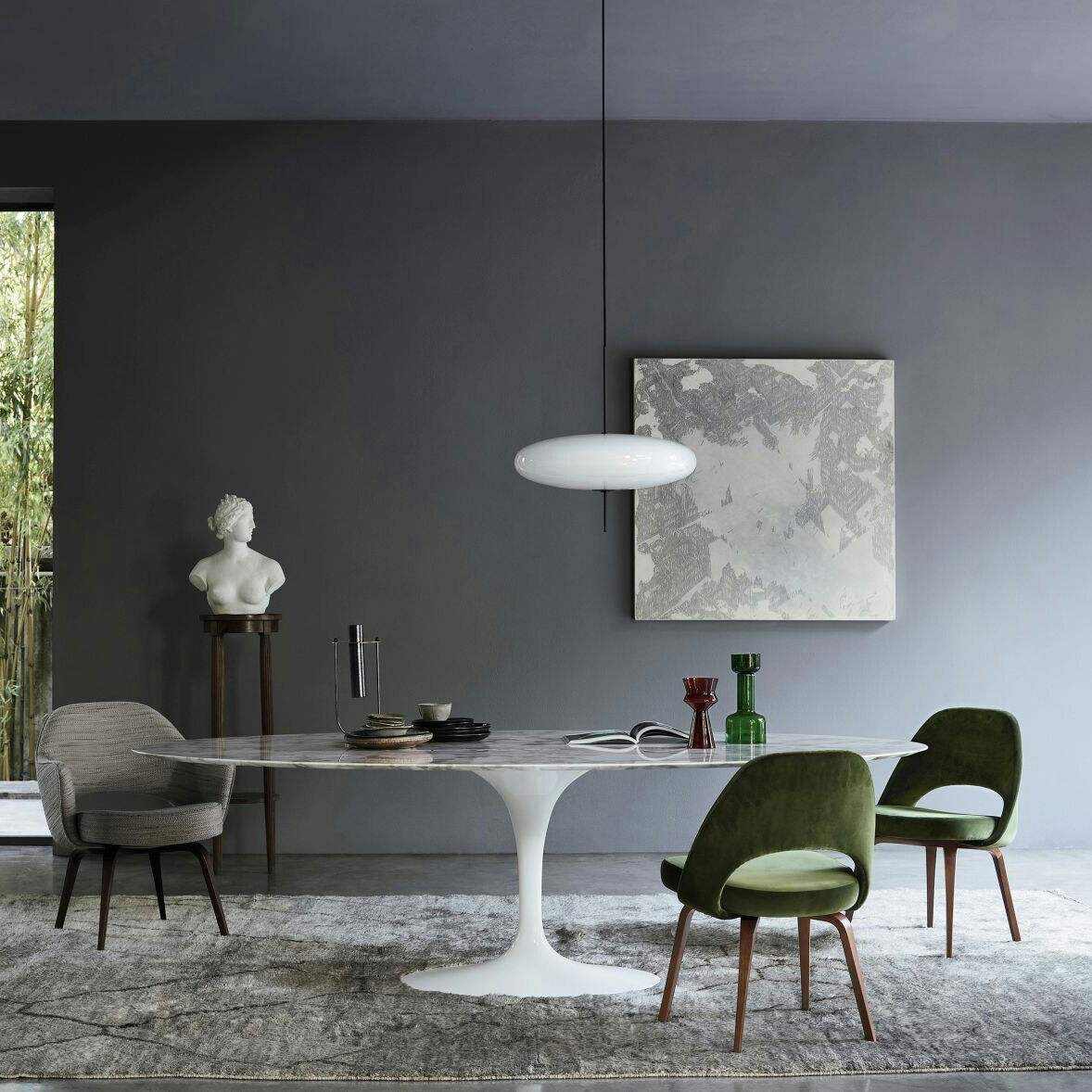 Saarinen Dining Table Oval 198cm Marble