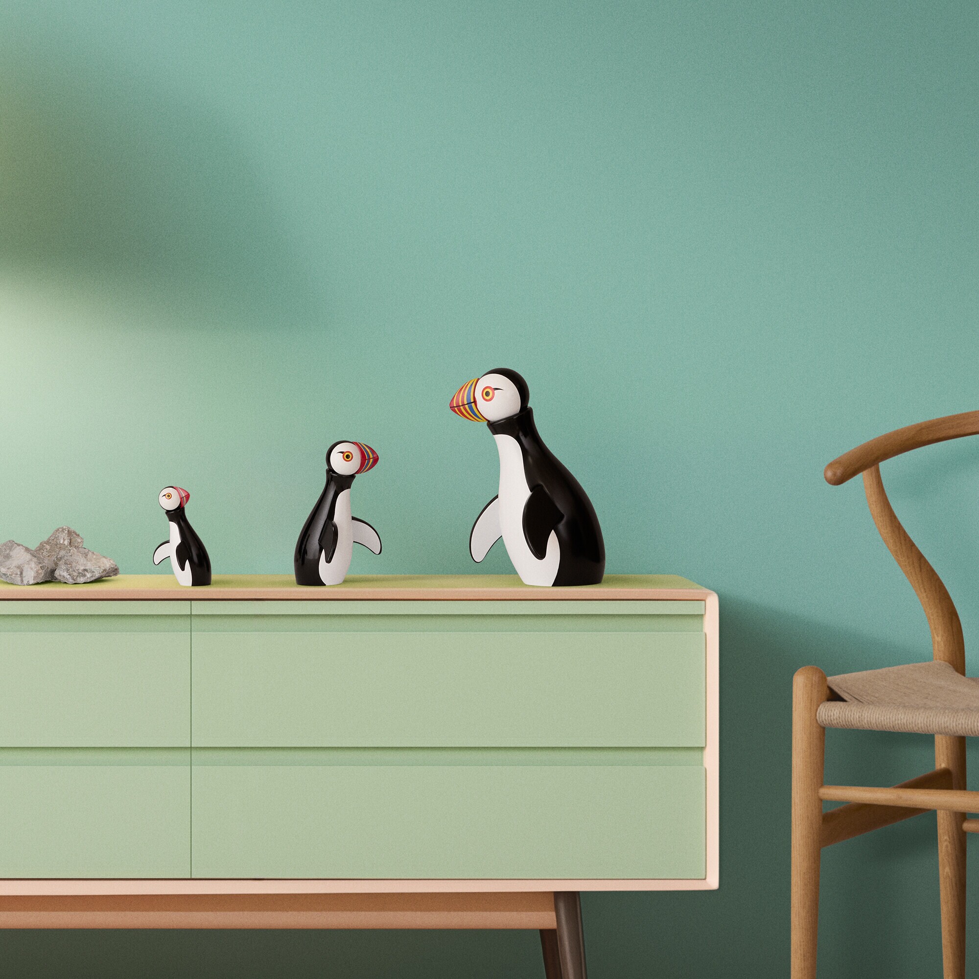 Wooden Figurine Atlantic Puffin