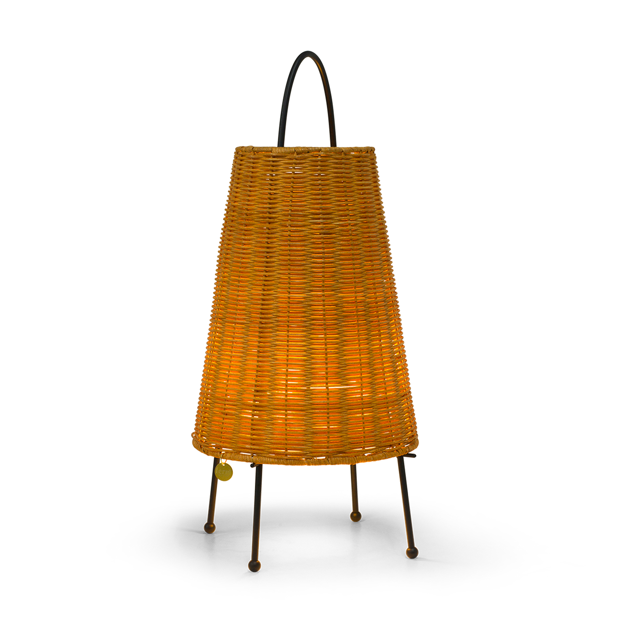 Porti LED Rattan Battery Table Lamp