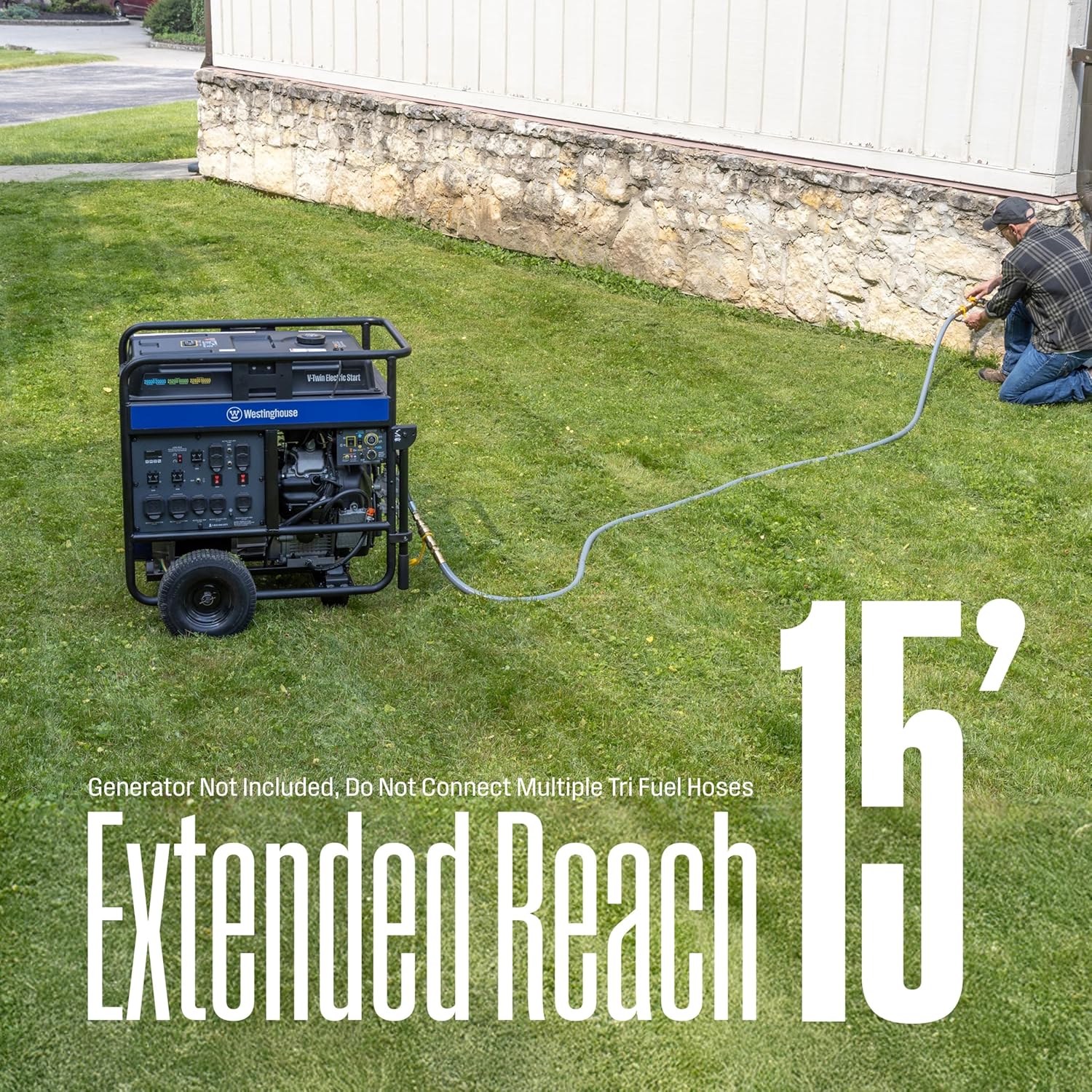 Westinghouse 28000 Peak Watt Tri-Fuel Home Backup Portable Generator, Remote Electric Start, Transfer Switch Ready, Gas, Propane, and Natural Gas Powered