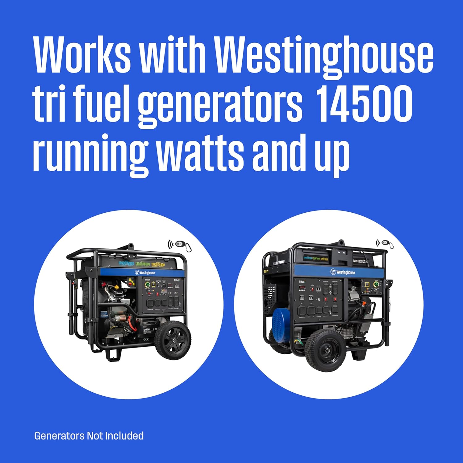 Westinghouse 28000 Peak Watt Tri-Fuel Home Backup Portable Generator, Remote Electric Start, Transfer Switch Ready, Gas, Propane, and Natural Gas Powered