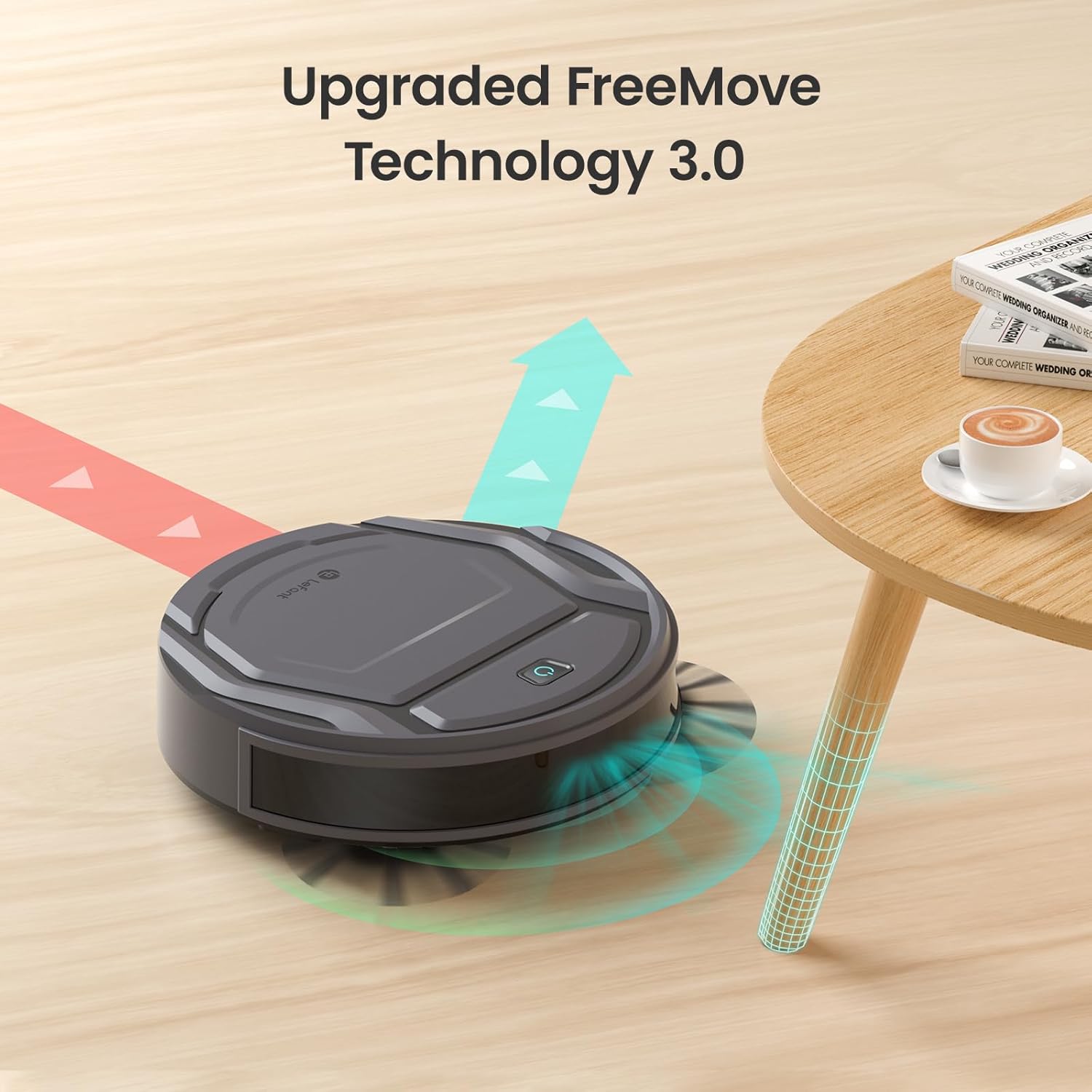 Lefant M3 Robot Vacuum, Robot Vacuum and Mop, 12000Pa Suction, Anti-Tangle Brushes, Dual Spinning Mop, Auto Mop Washing, Drying, Self-Emptying, Self-Refilling, for Pet Hair Dust, App Voice Control