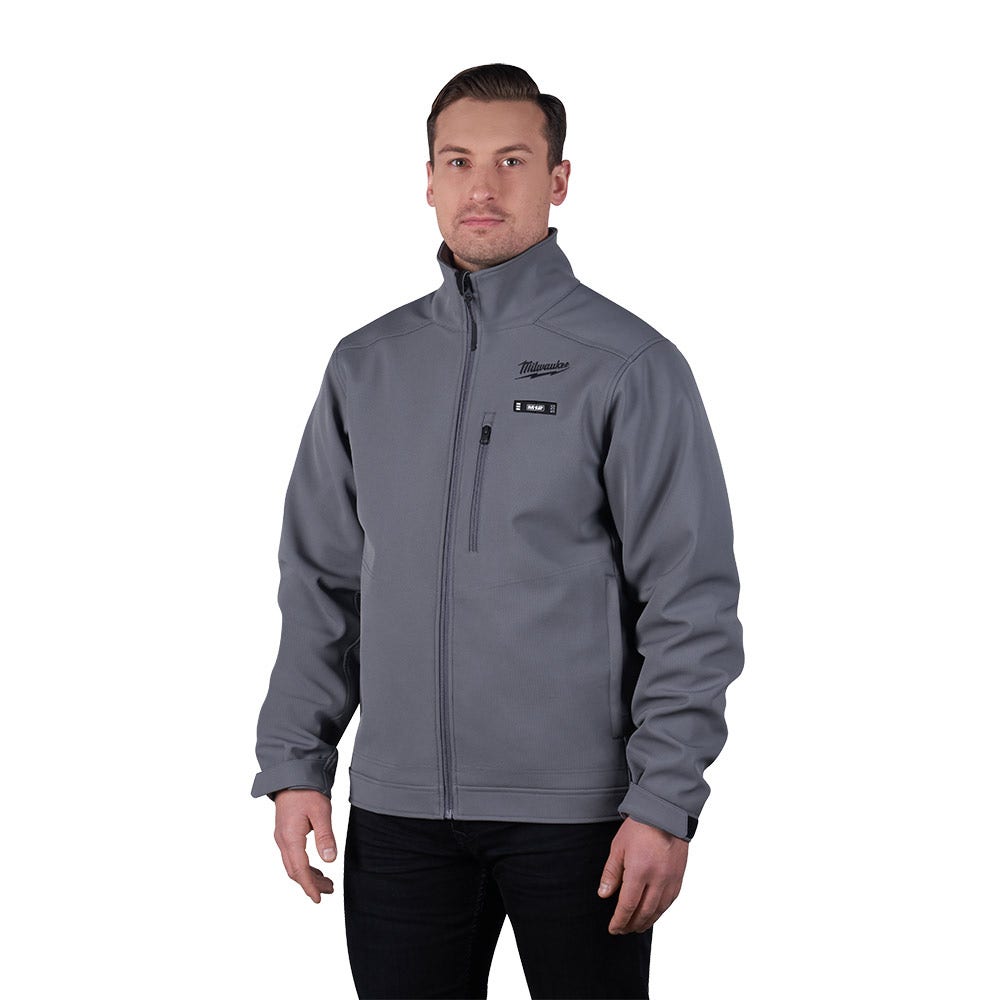 MILWAUKEE 12V Heated TOUGHSHELL Jacket Grey Skin M12THJGREY0