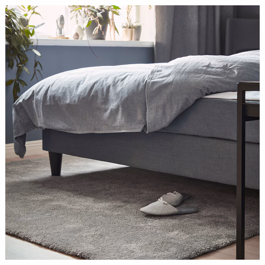 IKEA  STOENSE Rug, low pile, medium gray, 5 ' 7