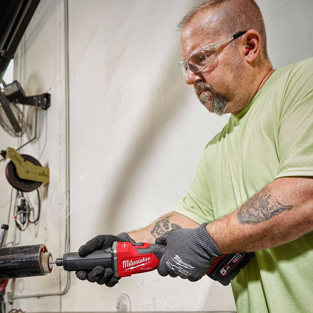 MILWAUKEE 18V FUEL™1/4" Braking Die Grinder w/ Slide Switch Skin M18FDGRB0