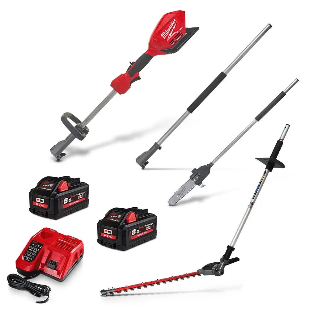 MILWAUKEE 18V FUEL™2 x 8.0Ah Power Head Multitool Kit M18FOPHPP3A-802