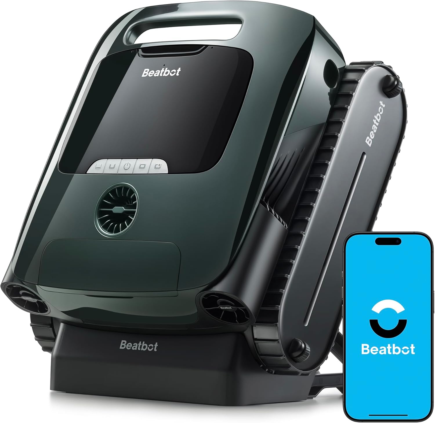 Beatbot AquaSense 2 Pro Cordless Pool Vacuum Robot, Unmatched 5-in-1 Cleaning, Surface Parking, Pool Skimmer with APP Control, Water Clarification, for Pools up to 3,875 Sq.ft – Emerald Green