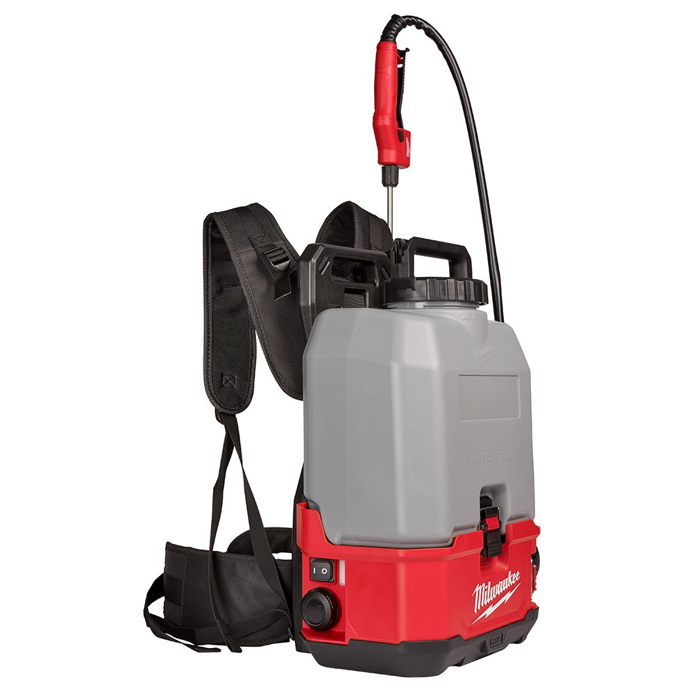 MILWAUKEE 18V 15L Switch Tank Backpack Concrete Sprayer w/ Powered Base Skin M18BPFPCCS0