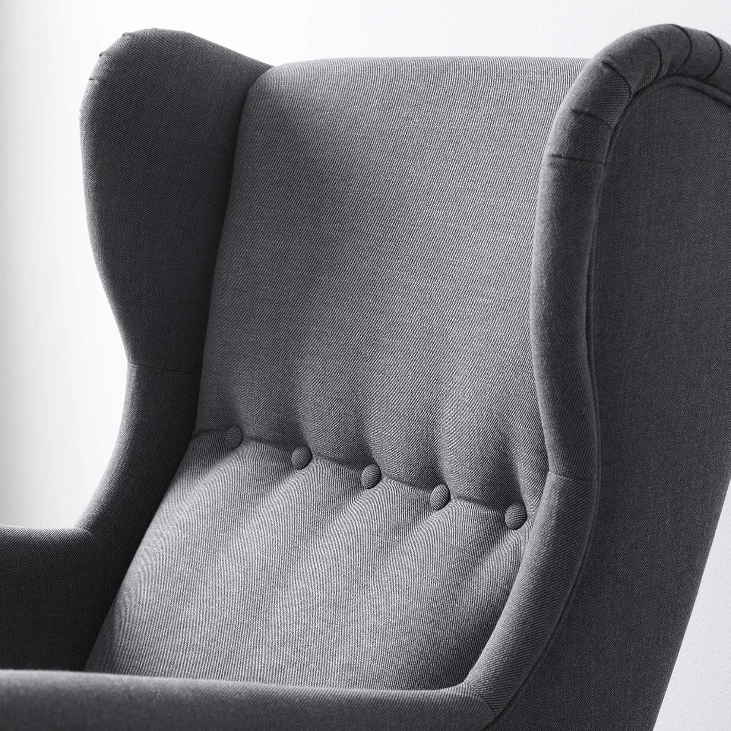 IKEA STRANDMON Wing Chair, Nordvalla Dark Grey
