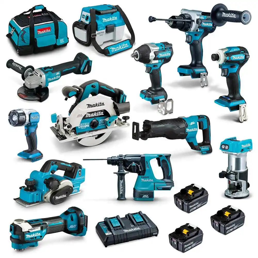 Makita 18V Brushless 12pcs 3 X 5.0AH Combo Kit DLX1202TX1