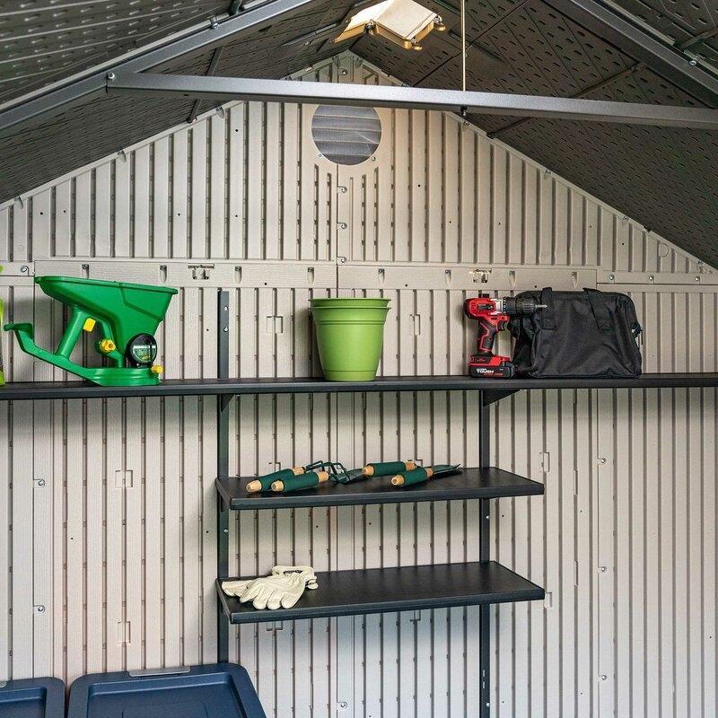 Lifetime 8 ft. W x 15 ft. D Plastic Storage Shed