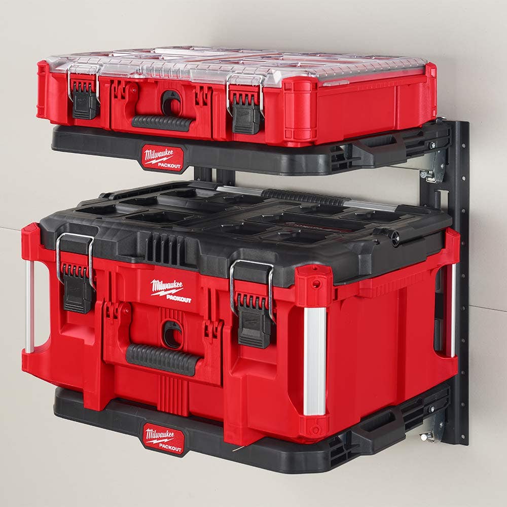 MILWAUKEE 2-Piece Vertical E-Track Rails for PACKOUT™Racking Shelves 48228482