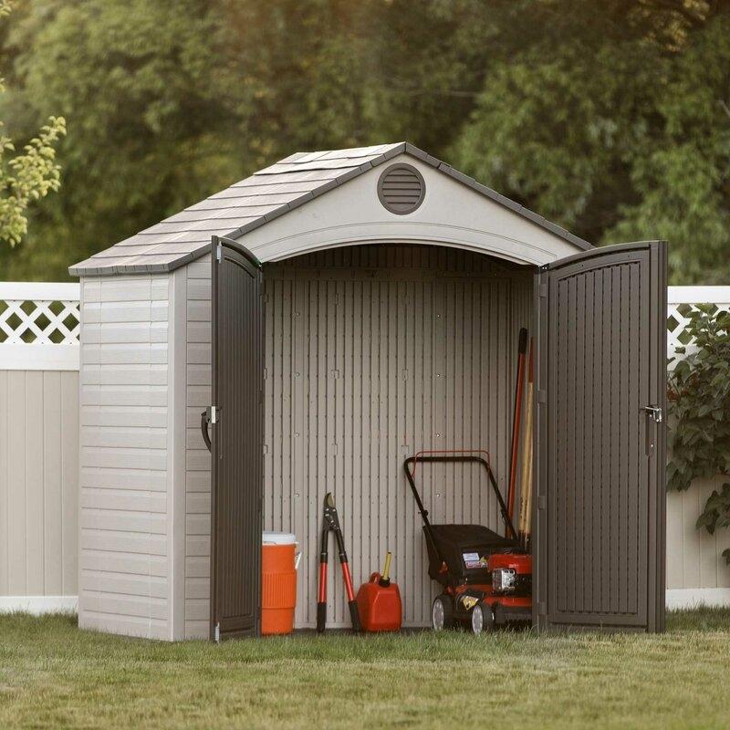 Lifetime 8 ft. W x 5 ft. D Plastic Storage Shed