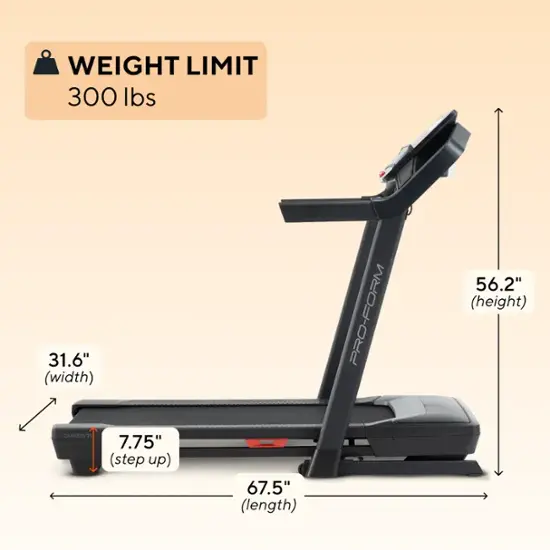 ProForm Carbon TL Treadmill - Black