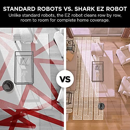 Shark Robot Vacuum & Mop Combo, PowerDetect NeverTouch Pro,Self-Emptying,Self-Refill with Self-Clean Pad Wash & Dry, 60-Day Debris Capacity,30-Day Refill Tank, 5PowerDetect Technologies,White,AV2800ZE