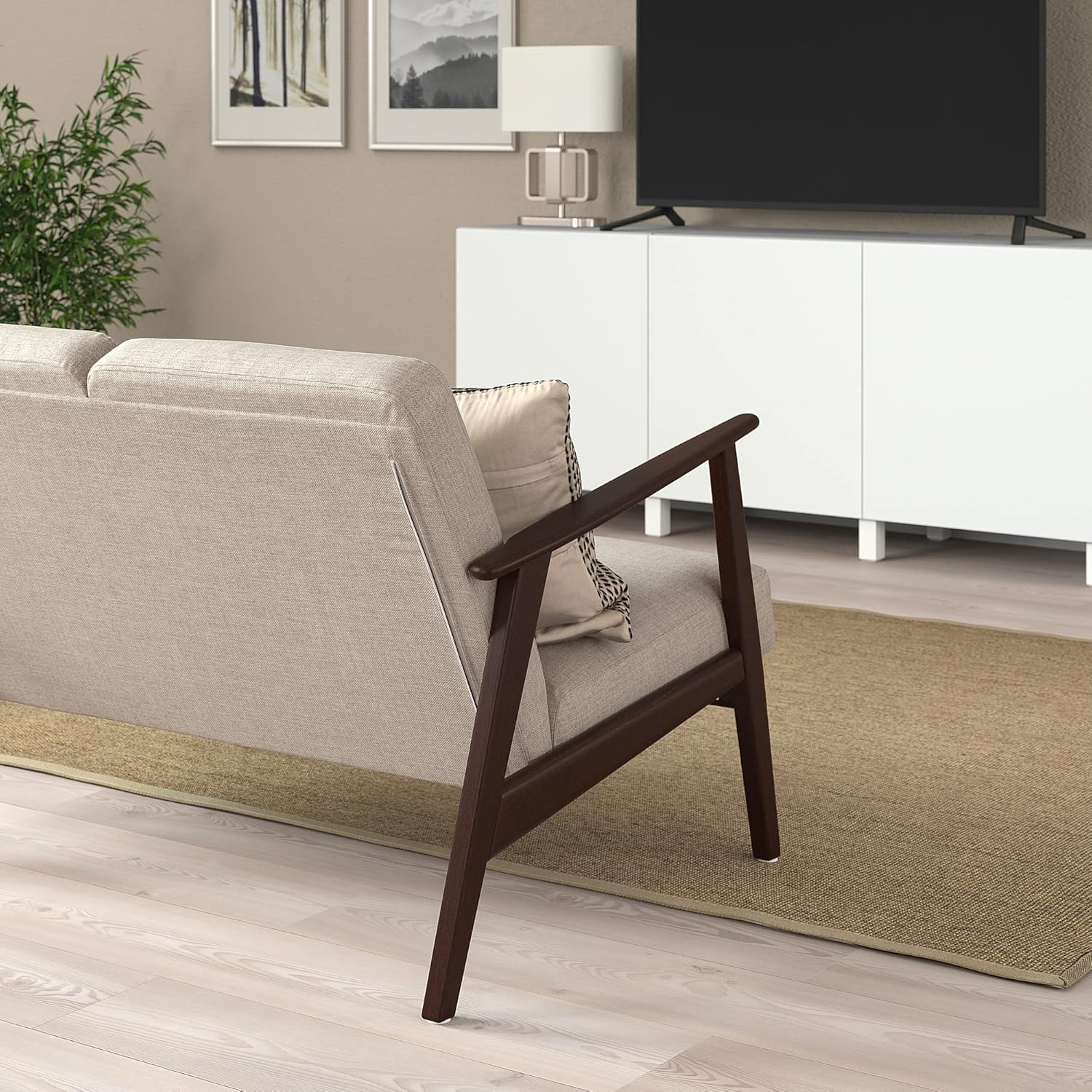 IKEA EKENÄSET Kilanda 2-Seater Sofa Light Beige