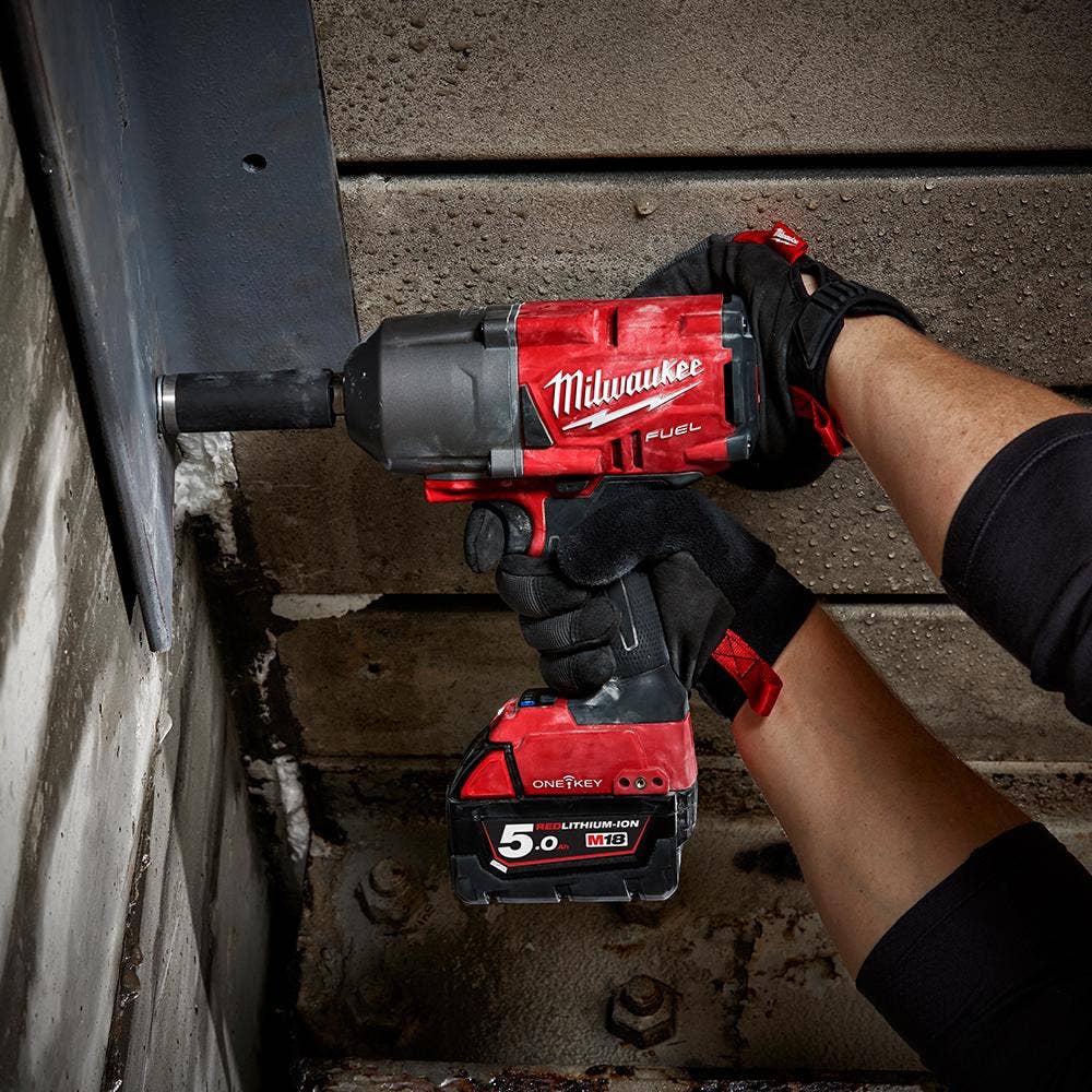 MILWAUKEE 18V FUEL™ONE-KEY™3/4" 2x5.0Ah High Torque Impact Wrench Kit M18ONEFHIWF34-502C