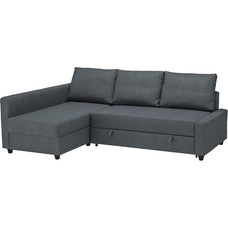 IKEA FRIHETEN Corner Sofa-Bed with Storage, Hyllie Dark Grey
