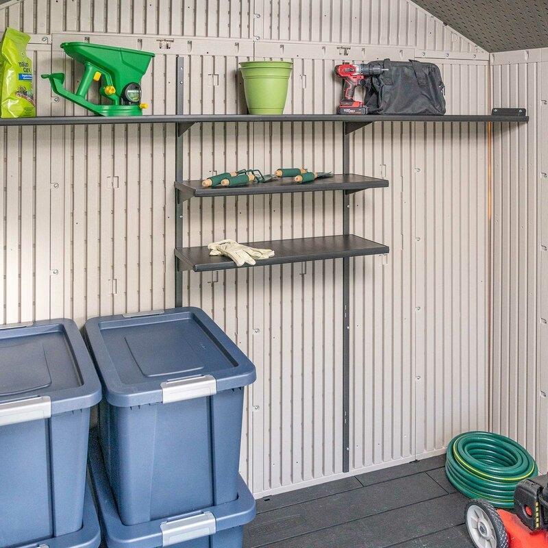 Lifetime 8 ft. W x 15 ft. D Plastic Storage Shed