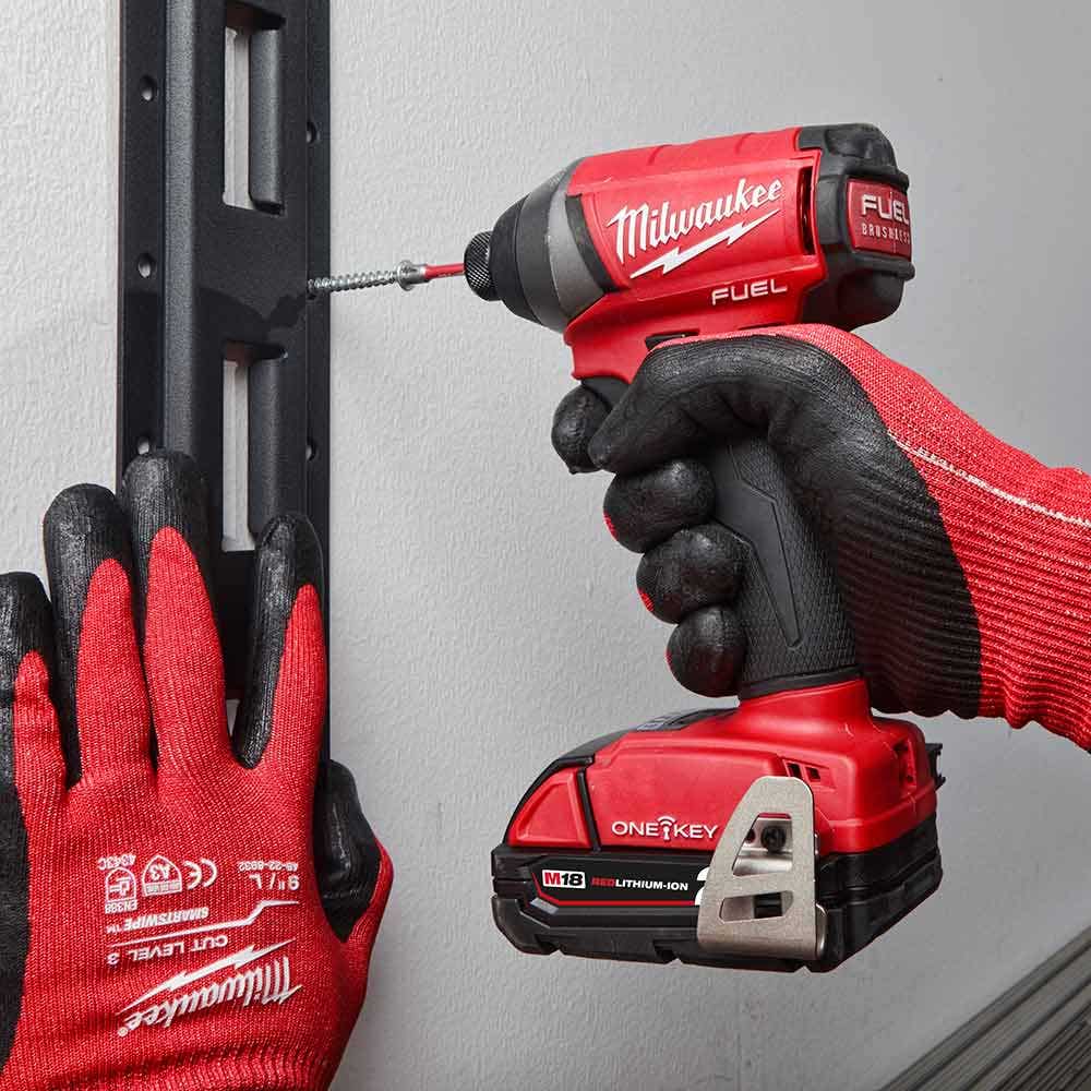 MILWAUKEE 2-Piece Vertical E-Track Rails for PACKOUT™Racking Shelves 48228482
