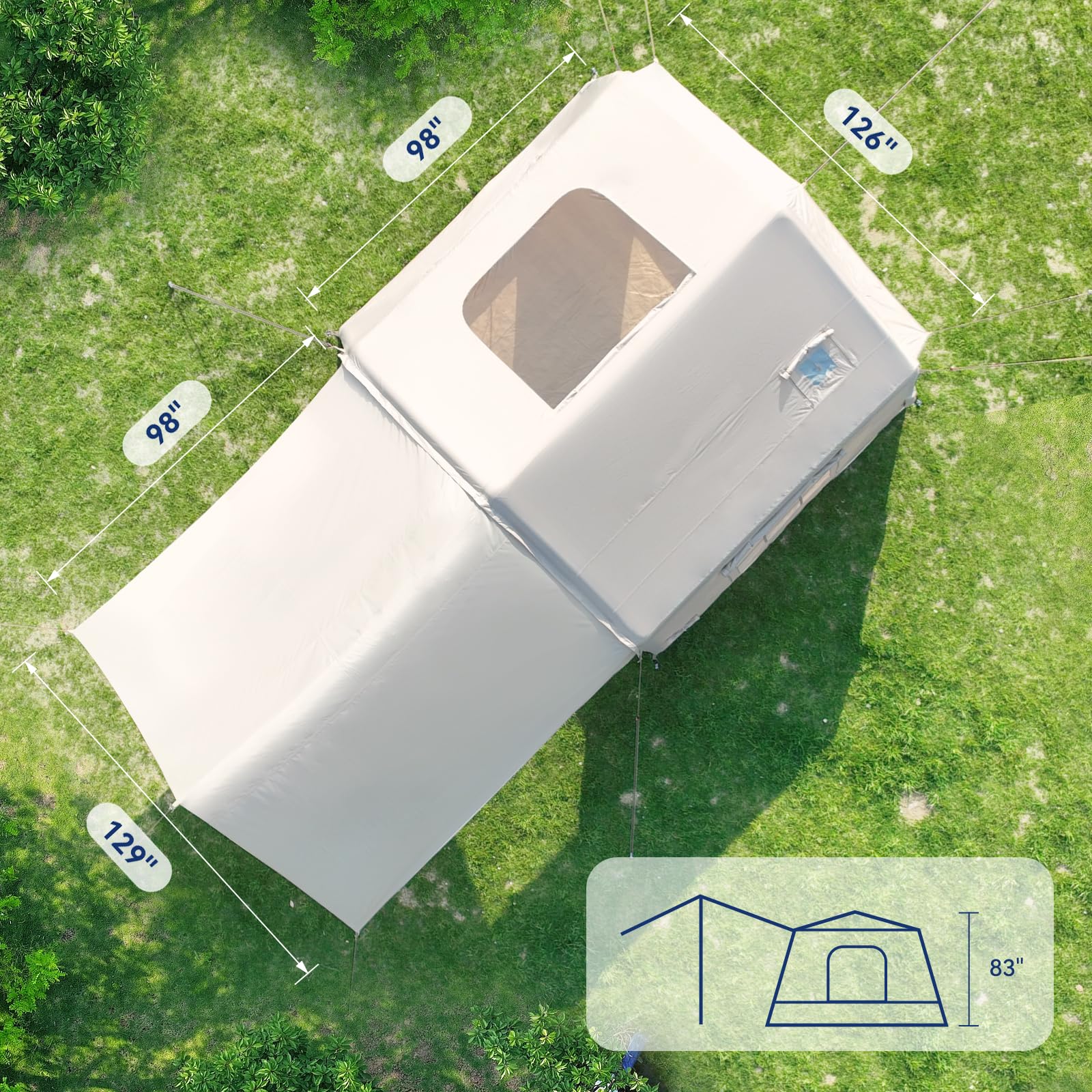 MOPHOTO Inflatable Tent for Camping