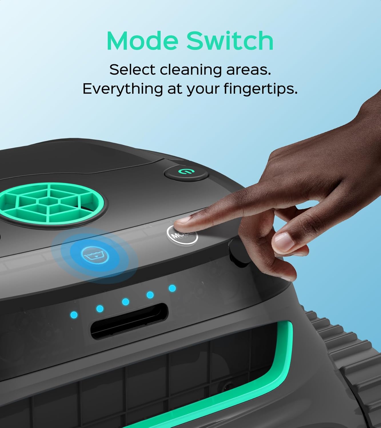 WYBOT S2 Inground Pool Vacuum up to 3230.Sq.ft, Cordless Robotic Pool Cleaner Lasts 210 Mins with Smart Navigation, Dual Filtration, Touch/APP Modes