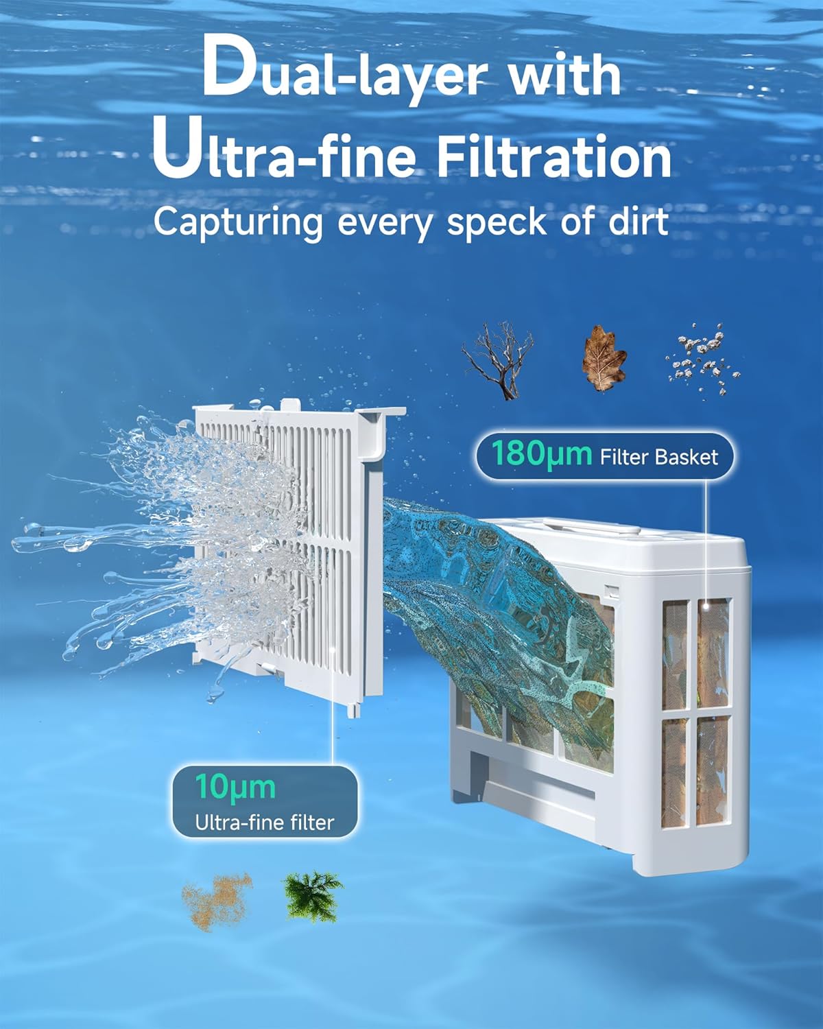 (2025 New) WYBOT C2 Inground Pool Vacuum Robot, Wall & Waterline Cleaning, Ultra-Fine Filtration, Cordless Robotic Pool Cleaner wtih Triple Motor Powerful Suction, 180mins Runtime (Black&Green)