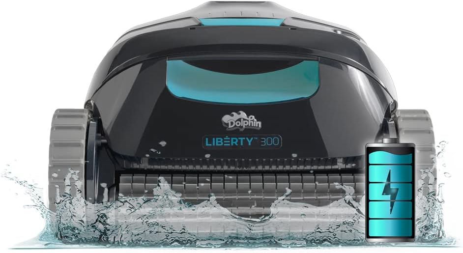 Dolphin (2025 Model) Liberty 300 Cordless Automatic Robotic Pool Vacuum Cleaner, Magnetic Charging, Click-Up for Easy Removal, Ideal for In-Ground Pools up to 33 FT in Length