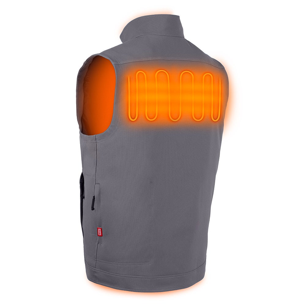 MILWAUKEE 12V TOUGHSHELL Heated Vest Grey Skin M12HVGREY10