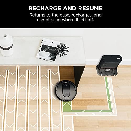 Shark Robot Vacuum & Mop Combo, PowerDetect NeverTouch Pro,Self-Emptying,Self-Refill with Self-Clean Pad Wash & Dry, 60-Day Debris Capacity,30-Day Refill Tank, 5PowerDetect Technologies,White,AV2800ZE