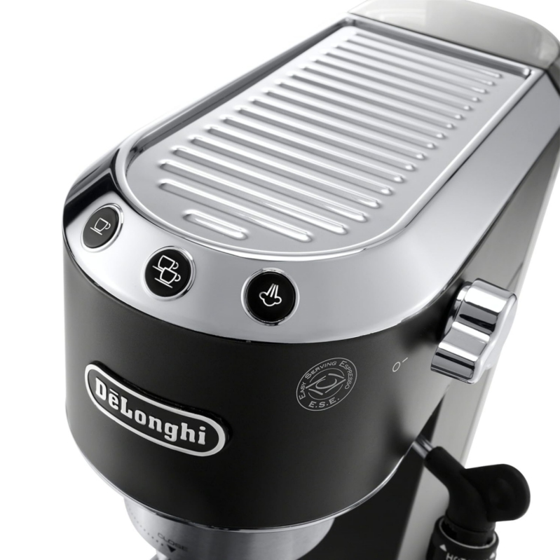 De'Longhi EC685BK Dedica DeLuxe Pump Espresso Machine with Premium Adjustable Frothing Wand, in matte black