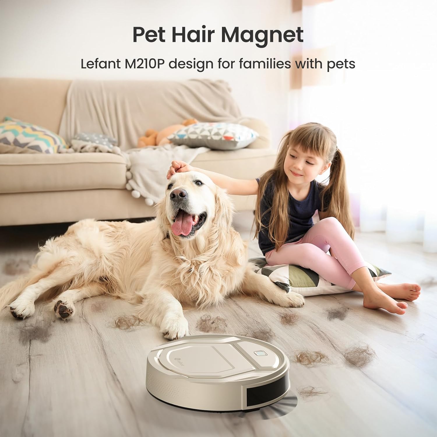 Lefant M3 Robot Vacuum, Robot Vacuum and Mop, 12000Pa Suction, Anti-Tangle Brushes, Dual Spinning Mop, Auto Mop Washing, Drying, Self-Emptying, Self-Refilling, for Pet Hair Dust, App Voice Control