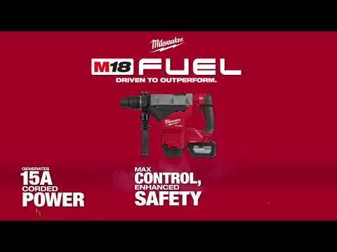 MILWAUKEE 18V FUEL™2 x 12.0Ah 44mm SDS Max Rotary Hammer Kit M18FHM-122C