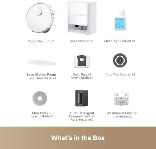 Mova P10 Pro Ultra Robot Vacuum and Mop 13,000Pa Suction, 140°F Hot Water Auto Mop Washing & Drying, Dual Spinning Extenable Mop,10.5mm Lifting for Carpet, 360°Obstacle Avoidance, App Control