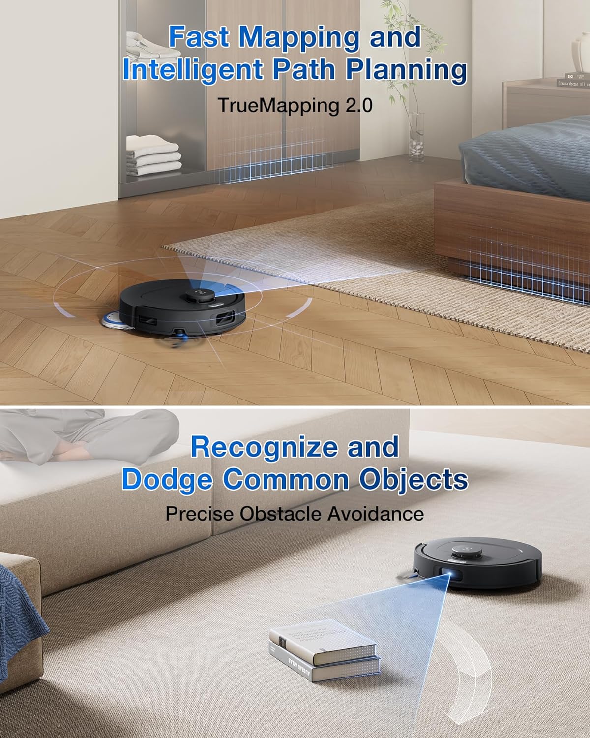 ECOVACS DEEBOT X9 PRO Omni Robot Vacuum and Mop, Blast™ 16,600Pa Suction, OZMO Roller Instant Self-Washing Mopping, ZeroTangle™ 3.0, Triple Lift System, AI Smart Navigation, Hands-Free Omni Station