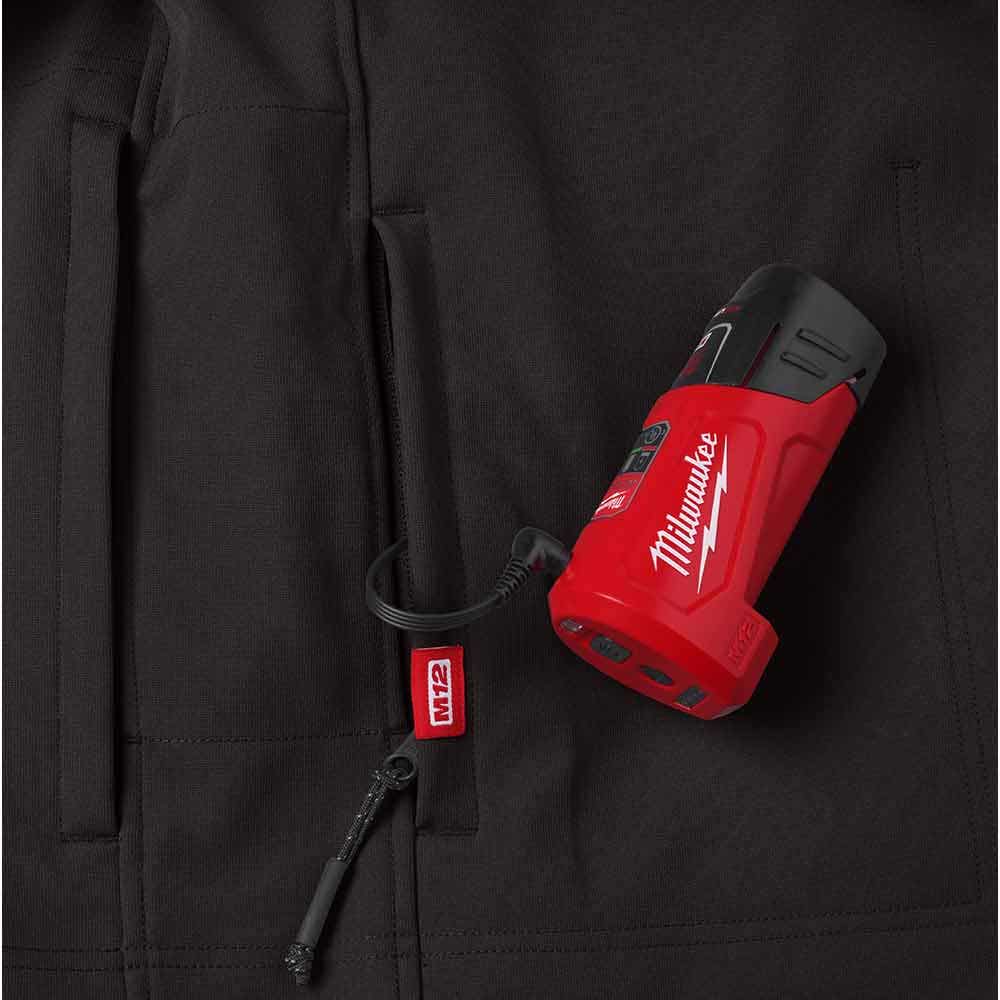 MILWAUKEE 12V Heated TOUGHSHELL Jacket Black Skin M12THJBLACK0