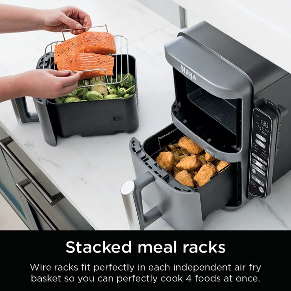 Ninja® DoubleStack™ 2 Basket 10 QT Air Fryer With Smart Thermometer