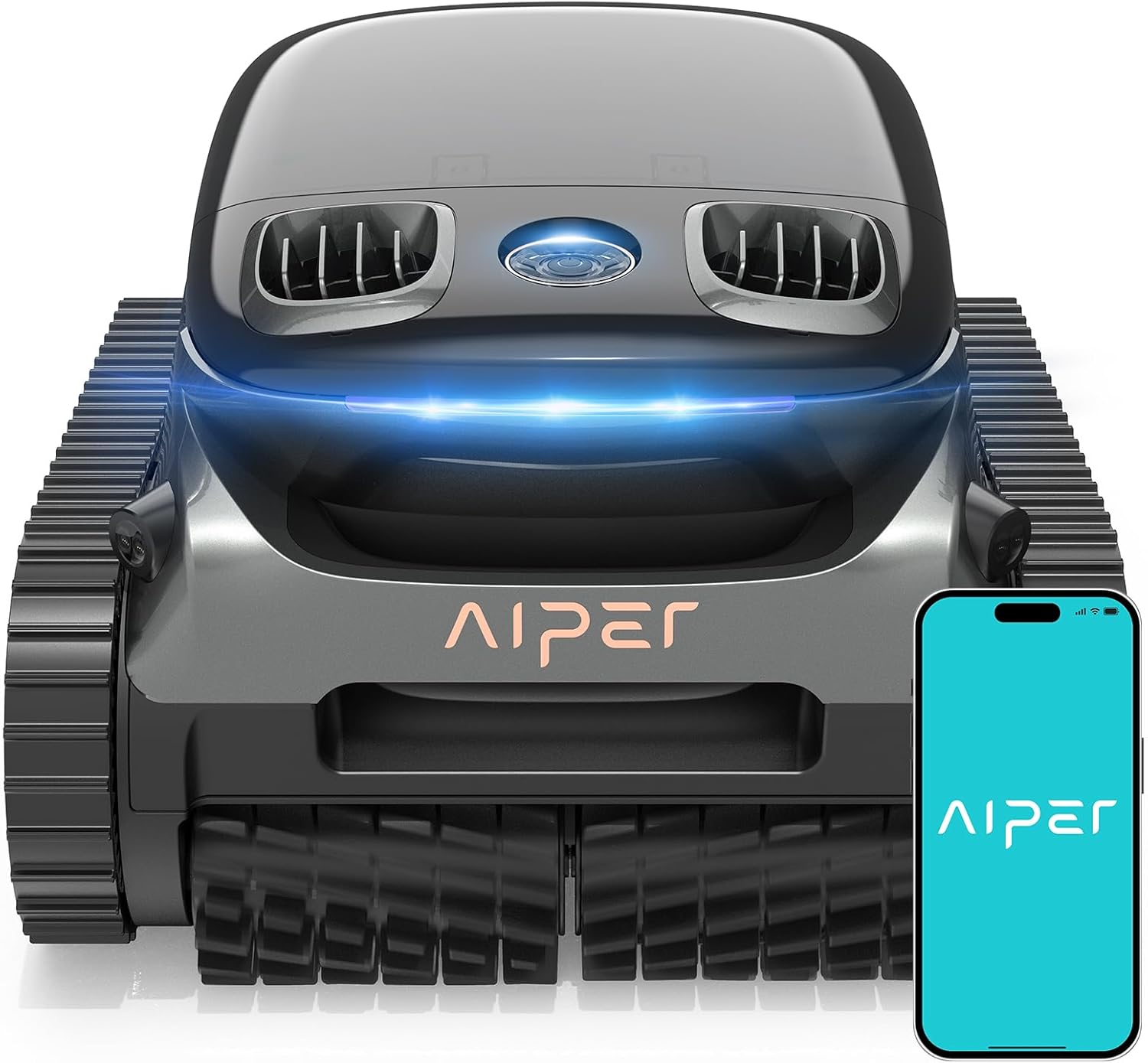 AIPER Scuba S1 Pro Cordless Robotic Pool Cleaner, Horizontal Waterline Cleaning, Smart Navigation, 180-Min Battery Life, Ideal for In-Ground Pools up to 2,150 Sq.ft