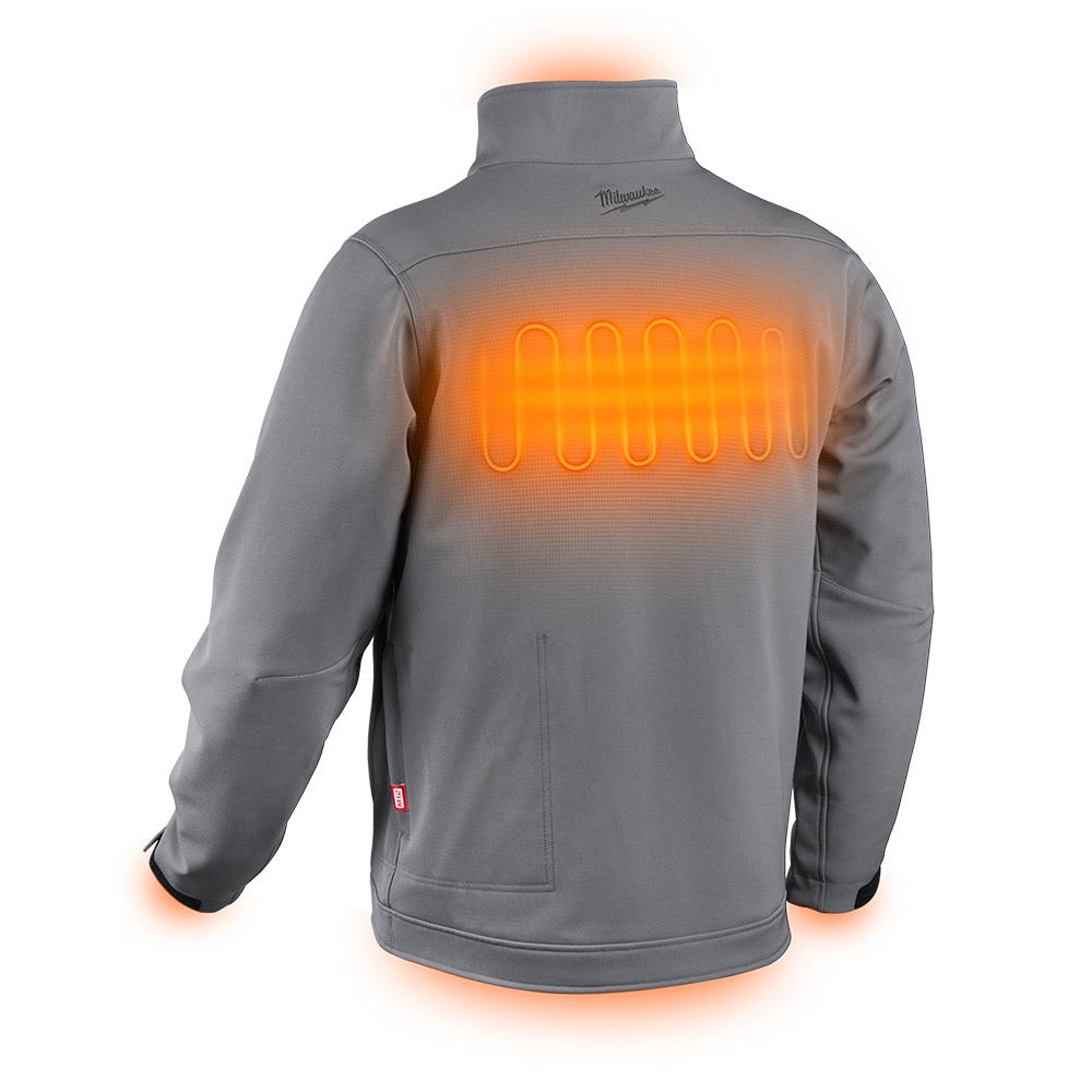 MILWAUKEE 12V Heated TOUGHSHELL Jacket Grey Skin M12THJGREY0