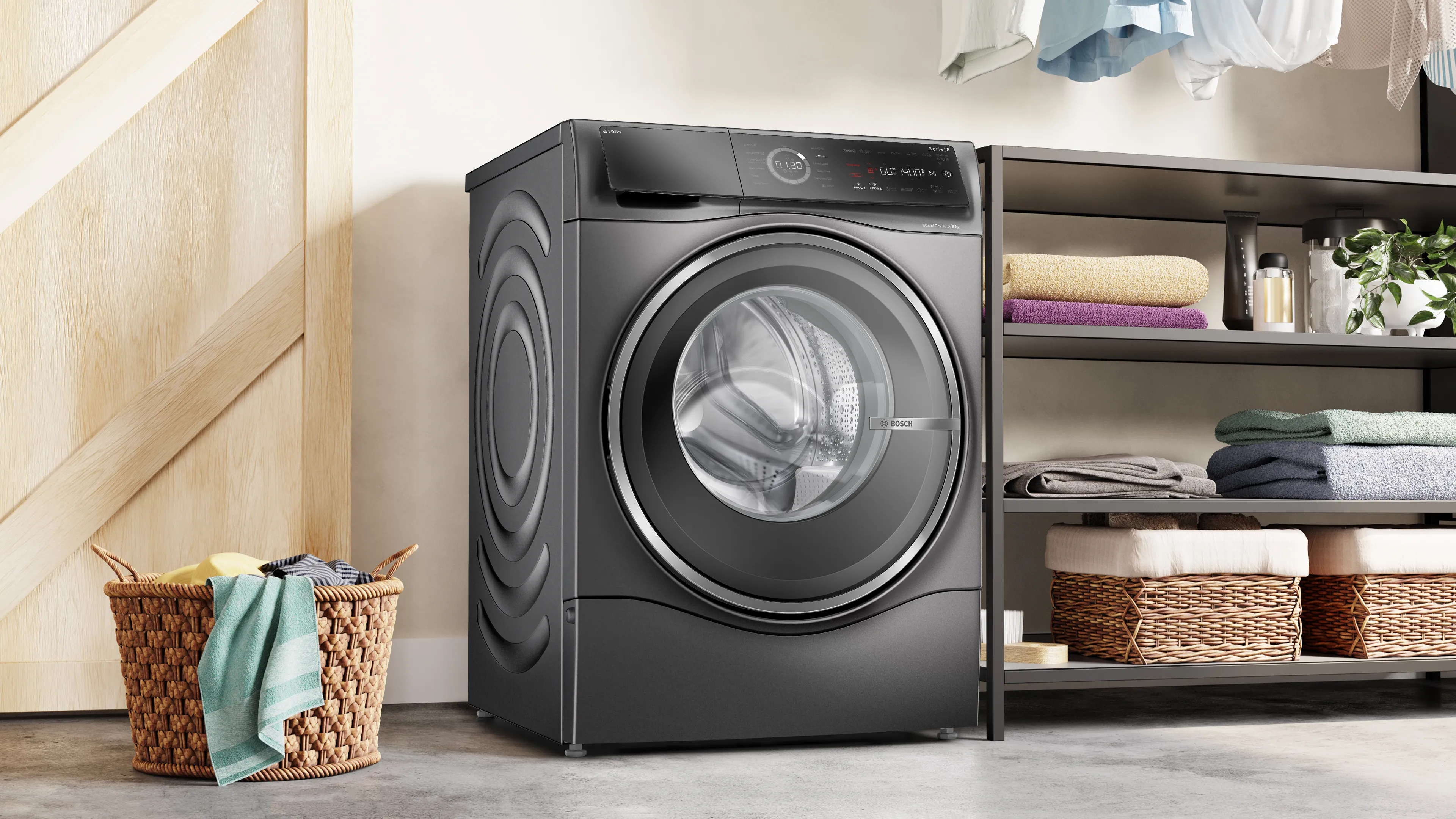 BOSCH WNC254ARGB Series 8 Washer dryer 10.5/6 kg 1400 rpm