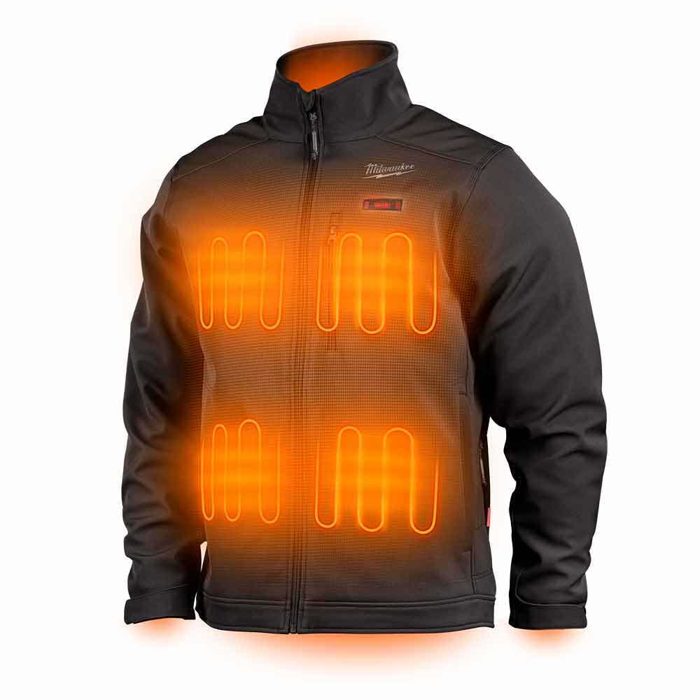 MILWAUKEE 12V Heated TOUGHSHELL Jacket Black Skin M12THJBLACK0