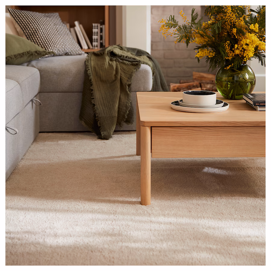 IKEA  STOENSE Rug, low pile, medium gray, 5 ' 7