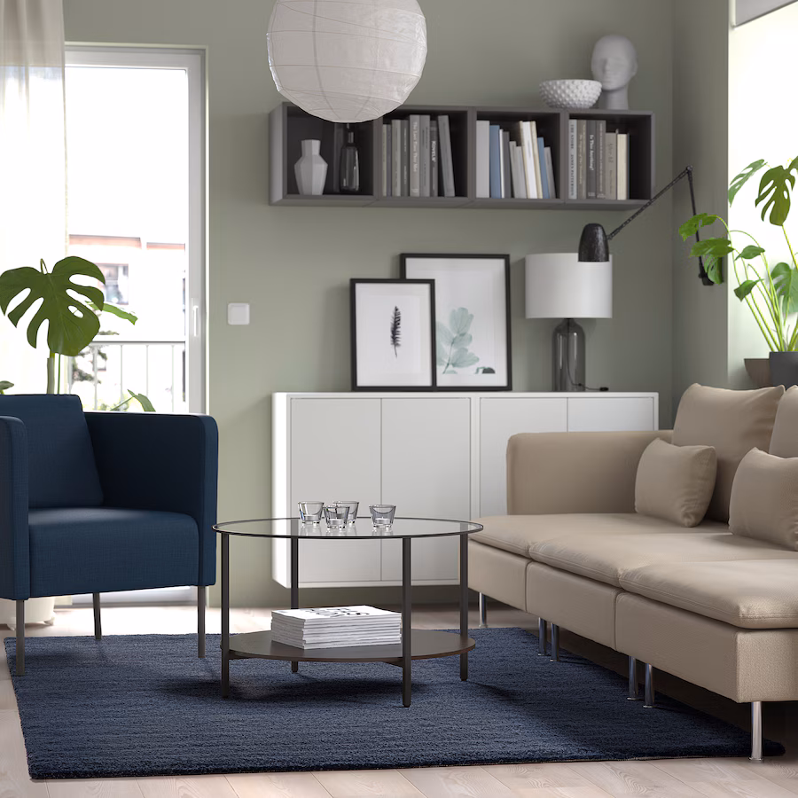 IKEA  STOENSE Rug, low pile, medium gray, 5 ' 7