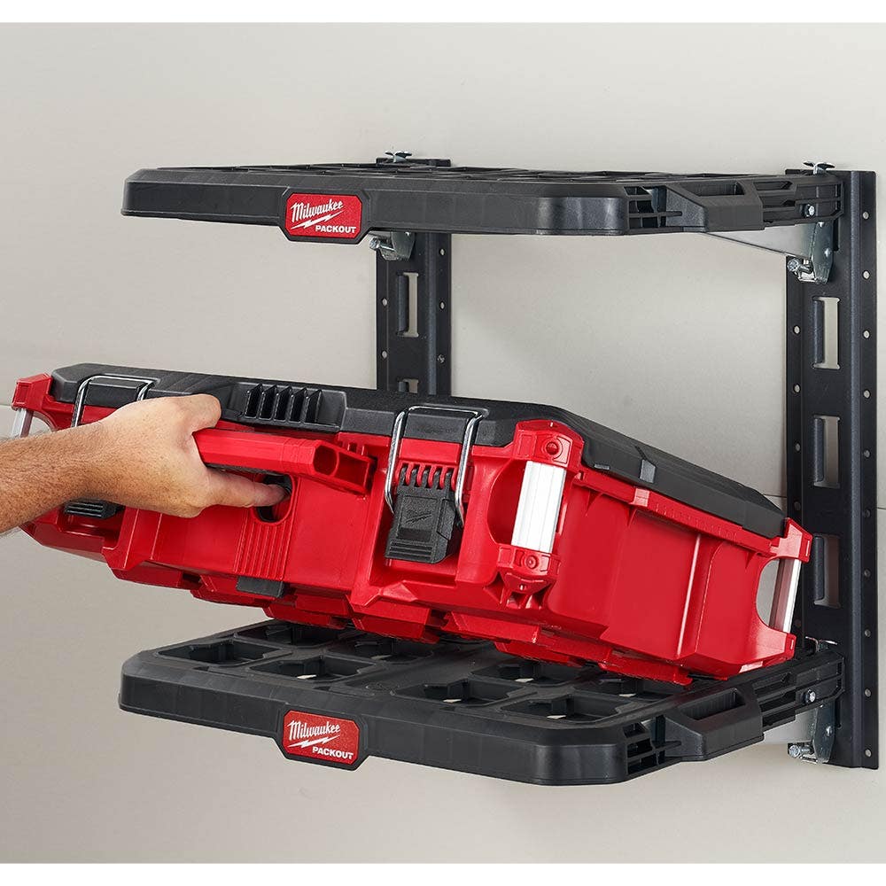 MILWAUKEE 2-Piece Vertical E-Track Rails for PACKOUT™Racking Shelves 48228482