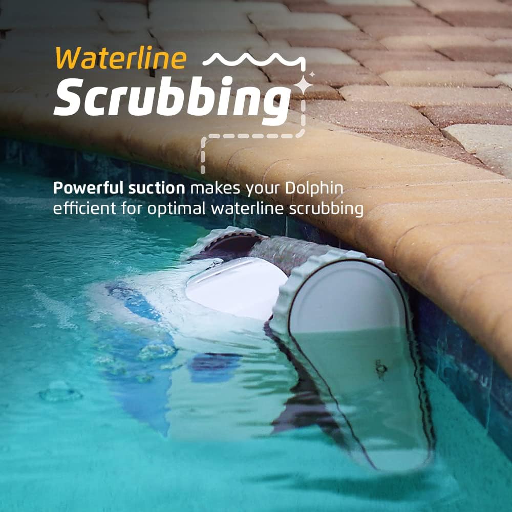 Dolphin Proteus DX3 Automaitc Robotic Pool Vacuum Cleaner, Wall Climbing, Active Scrubber Brush, Ideal for In-ground Pools up to 33 FT in Length