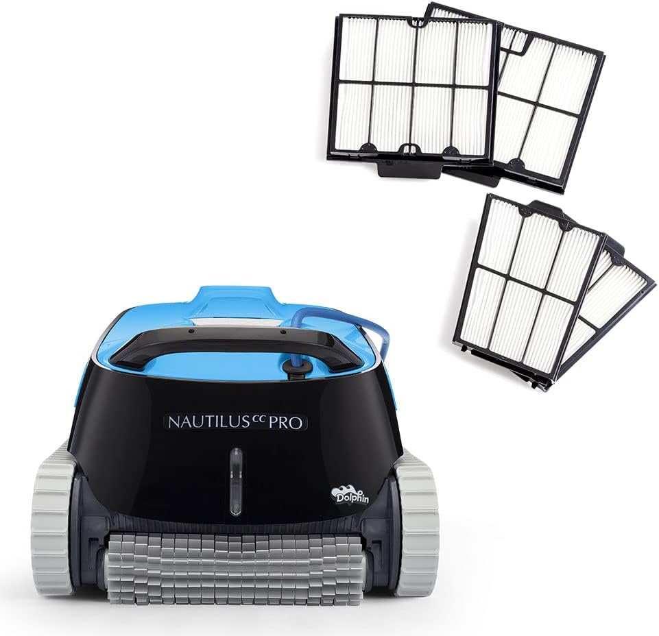 Dolphin Nautilus CC Automatic Robotic Pool Vacuum Cleaner Includes Ultra-Fine Filters for an Ultimate Clean, Ideal for In-Ground Pools up to 33 FT in Length