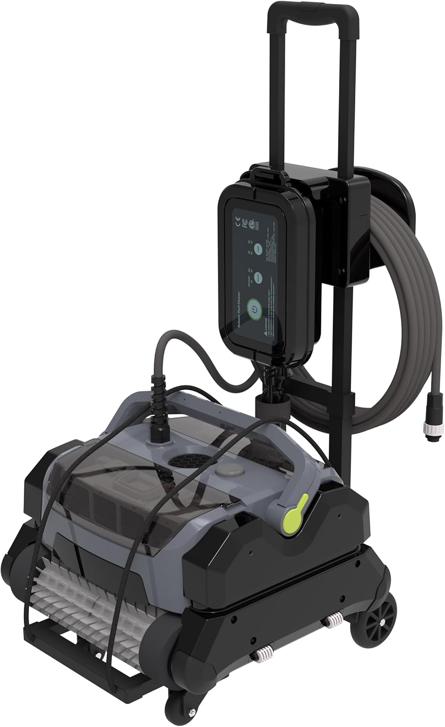 Fully Automatic Robot Swimming Pool Vacuum Cleaner, with Wall-Climbing Function, 360 Degree Kink Free Patented Technology, Swimming Pool Cleaning Robot, Large Filter Installed On The Top,56 Ft